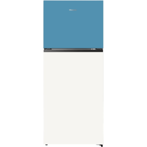 Hisense 500L 2 Doors Inverter Refrigerator - Blue & White Glass (RT549N4AW-MBU2)