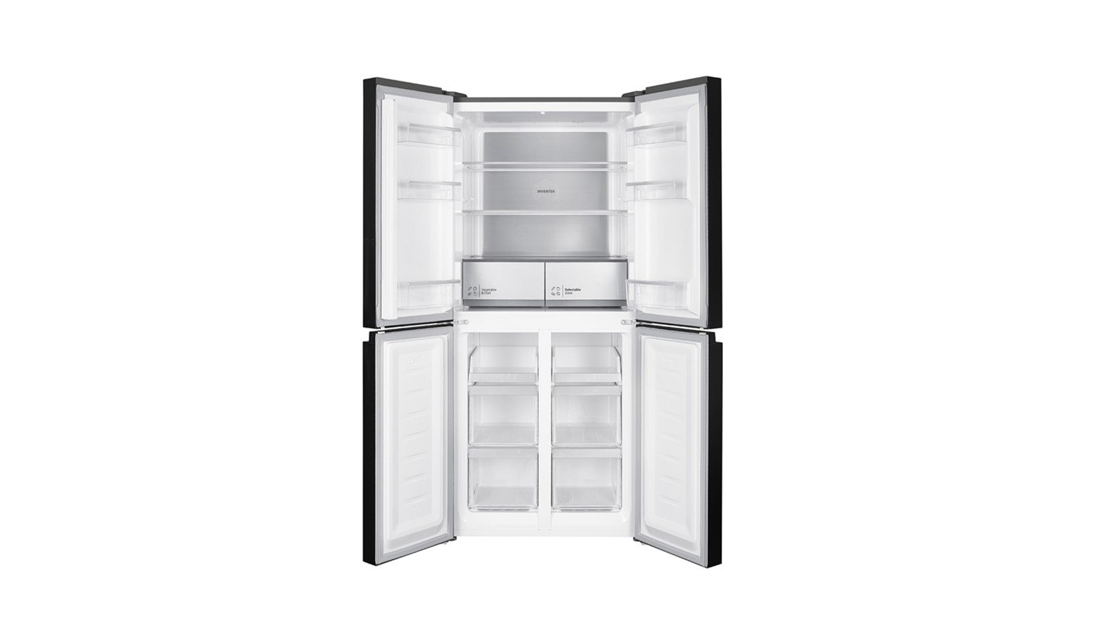 Hitachi 466L 4 Doors with Touch Screen Controller Refrigerator - Inox (HR4N7522DSXMY) - Image 3
