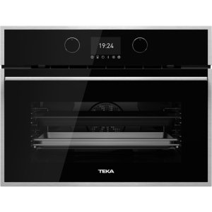 Teka Full Steam Compact Oven - Black Glass with Frame (HLC 847 S BK-SS)