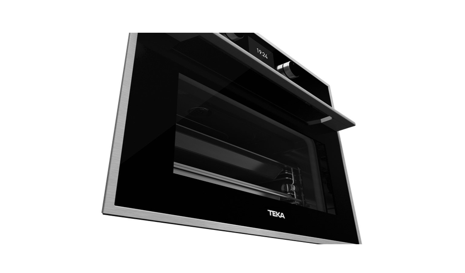 Teka Full Steam Compact Oven - Black Glass with Frame (HLC 847 S BK-SS) - Image 2