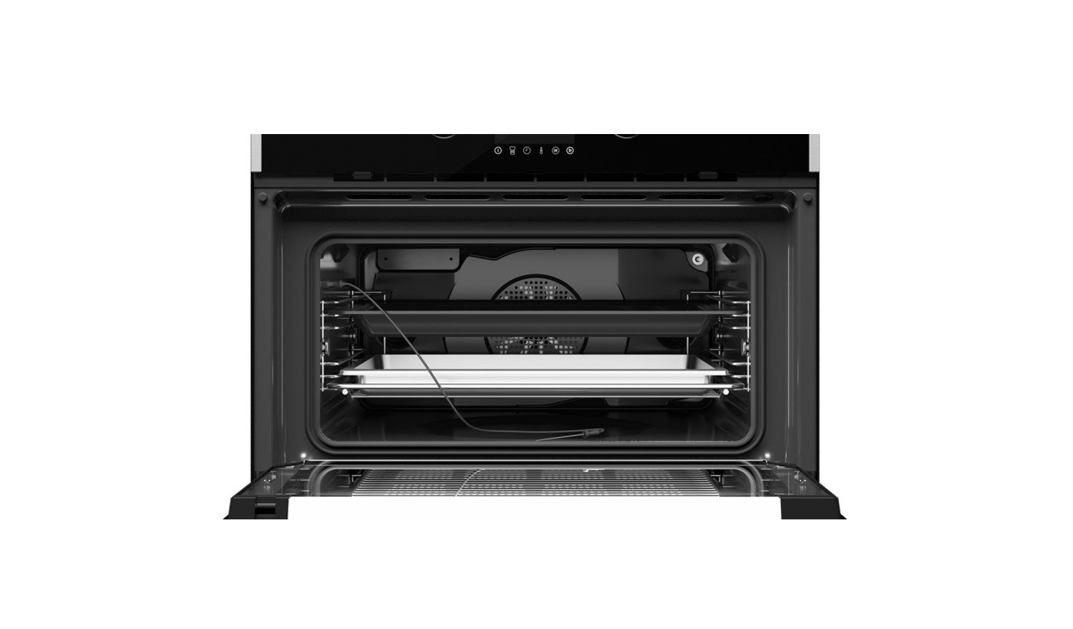 Teka Full Steam Compact Oven - Black Glass with Frame (HLC 847 S BK-SS) - Image 4
